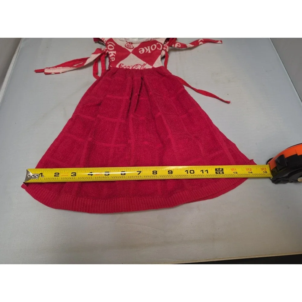 HANDMADE DRESS - COCA COLA - COLLECTORS - VINTAGE- RETRO DOLL OUTFIT